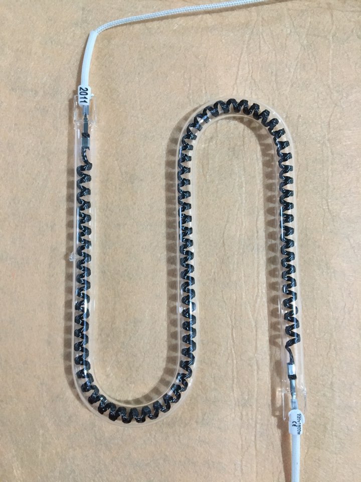 tubo de calentamiento de cuarzo de carbono