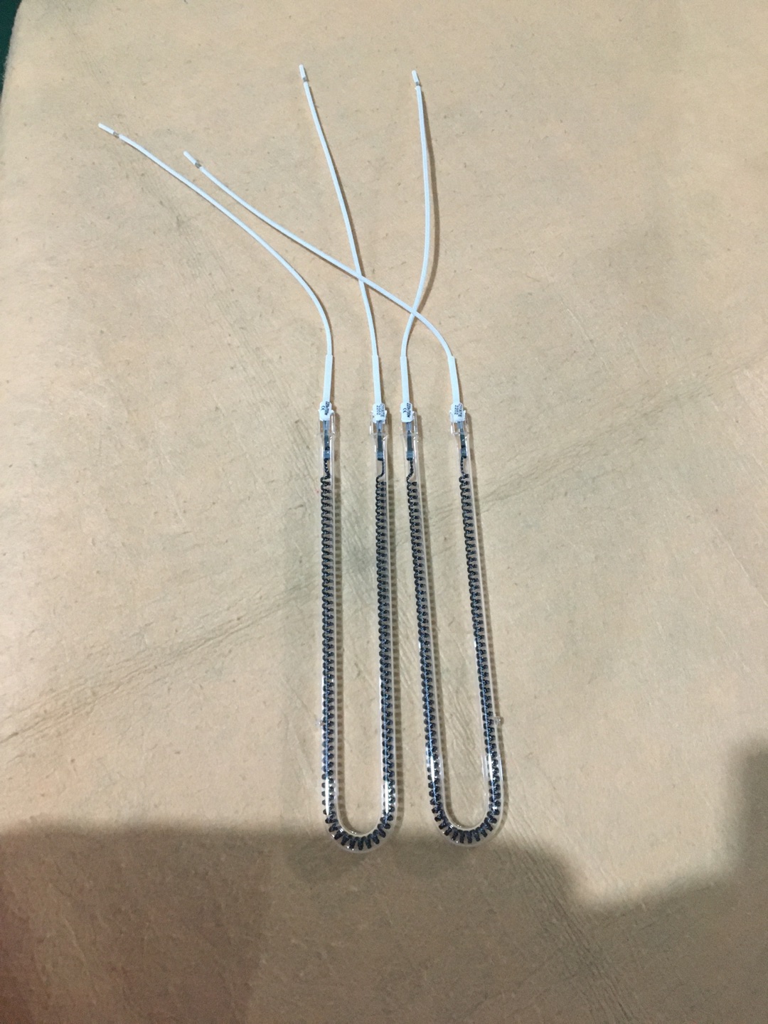 Lámpara de calor de fibra de carbono de 800w y 265mm
