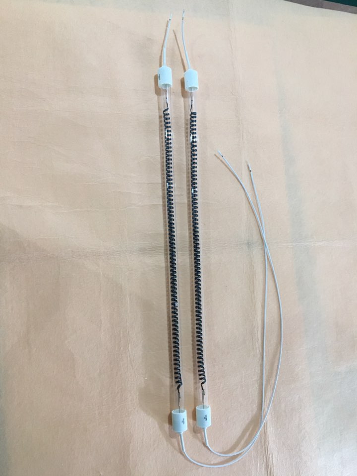 Lámpara de calor de fibra de carbono de 1000w/1500w/1600w _con vidrio de cuarzo IR