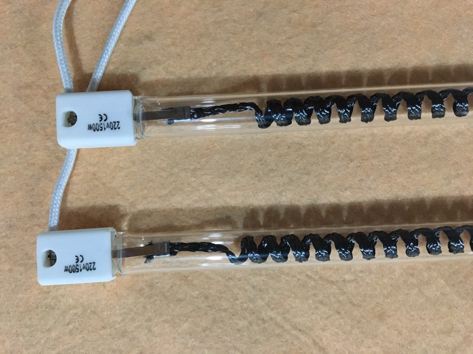 Nueva llegada lámparas IR claras 1260mm 2500w tubo de fibra de carbono infrarrojo _con SK15