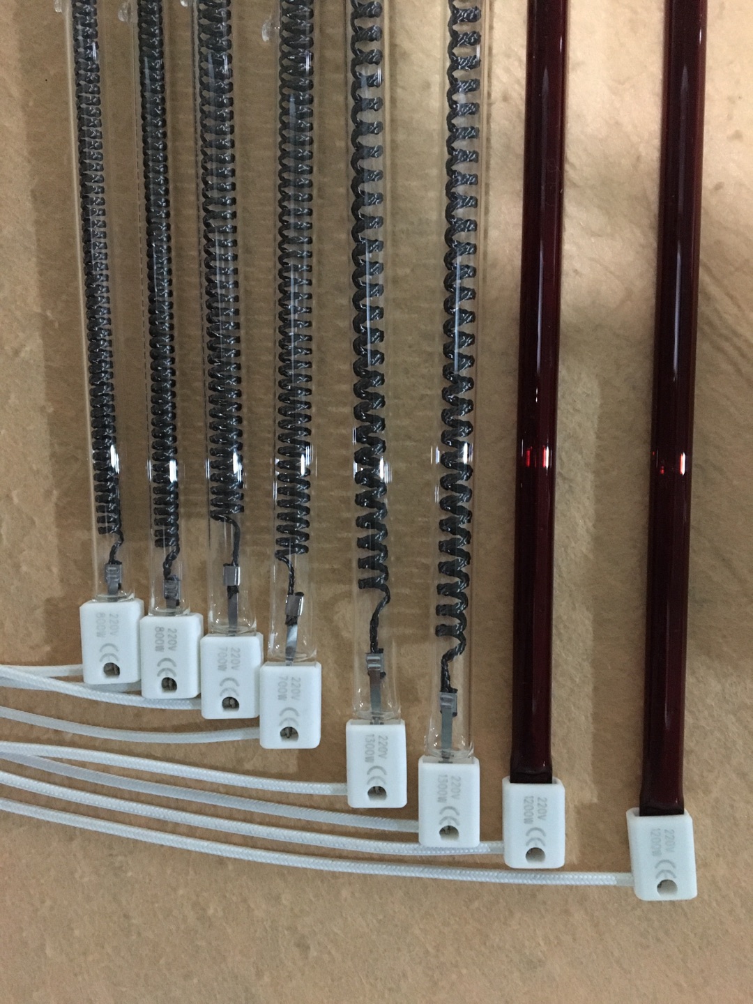 Lámpara de calefacción de fibra de carbono personalizada en fábrica